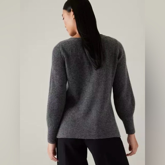 Athleta Layover Sweater // Charcoal Grey - Picture 3 of 4